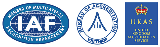 Diễn đàn Công nhận Quốc tế IAF; Dấu hiệu công nhận Quốc tế BoA, UKAS