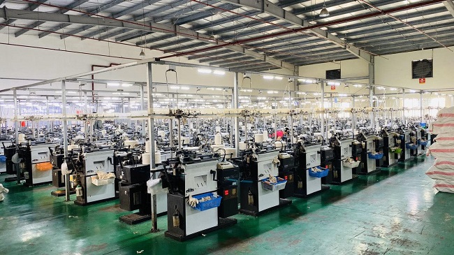 Xưởng sản xuất găng tay lao động của công ty Dong Won Việt Nam