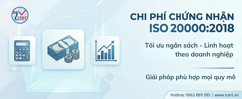 chi phí chứng nhận iso 20000:2018