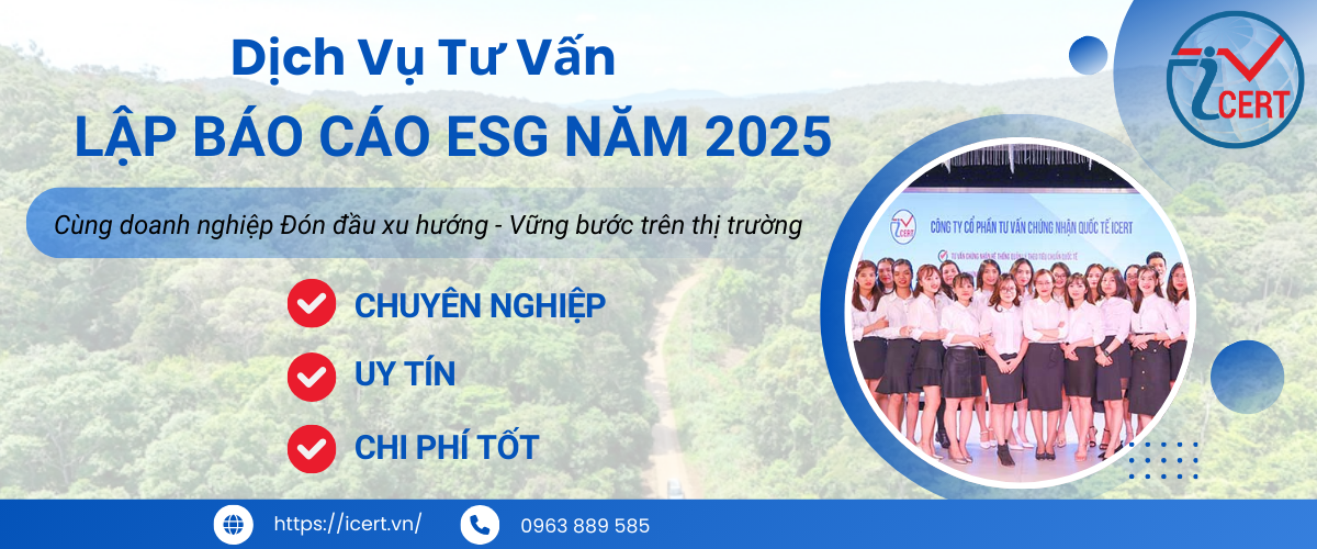 Dịch vụ tư vấn lập báo cáo ESG năm 2025