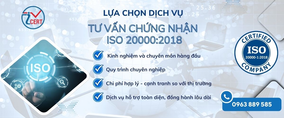lựa chọn ICERT tư vấn chứng nhận iso 20000