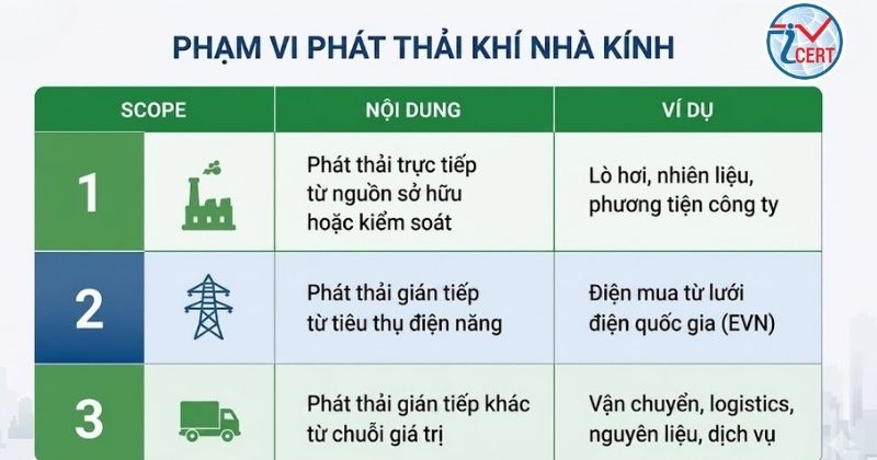 Phạm vi phát thải khí nhà kính