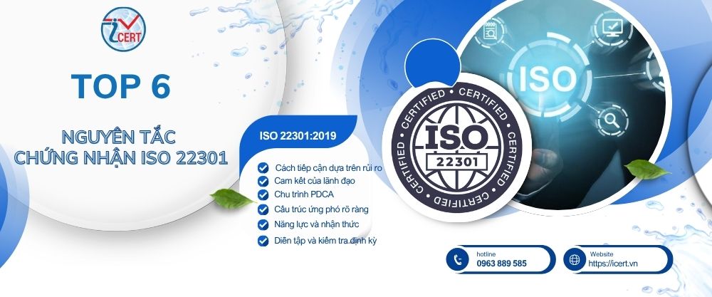 Top 6 Nguyên tắc chứng nhận iso 22301:2019